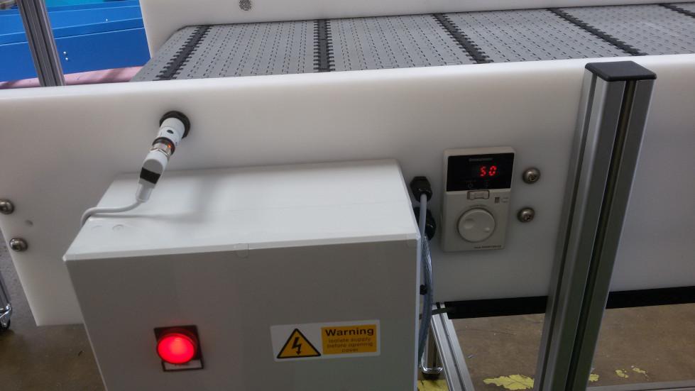 conveyor laser stop sensor control box